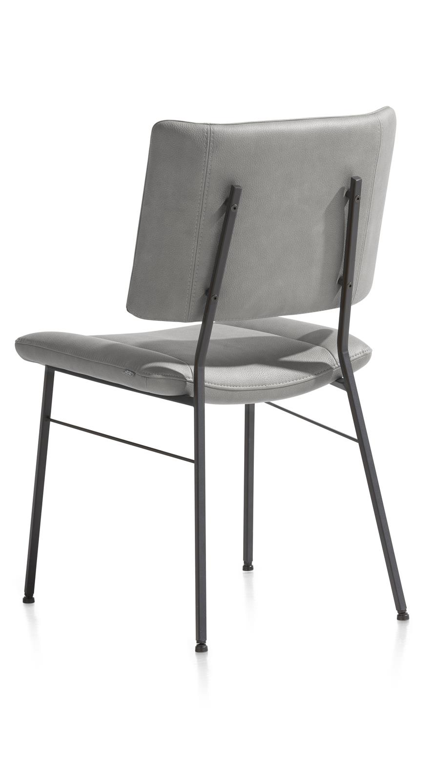 XOOON Stuhl TATUM ca. B49 H88 T62 cm in Stoff Pala hellgrau