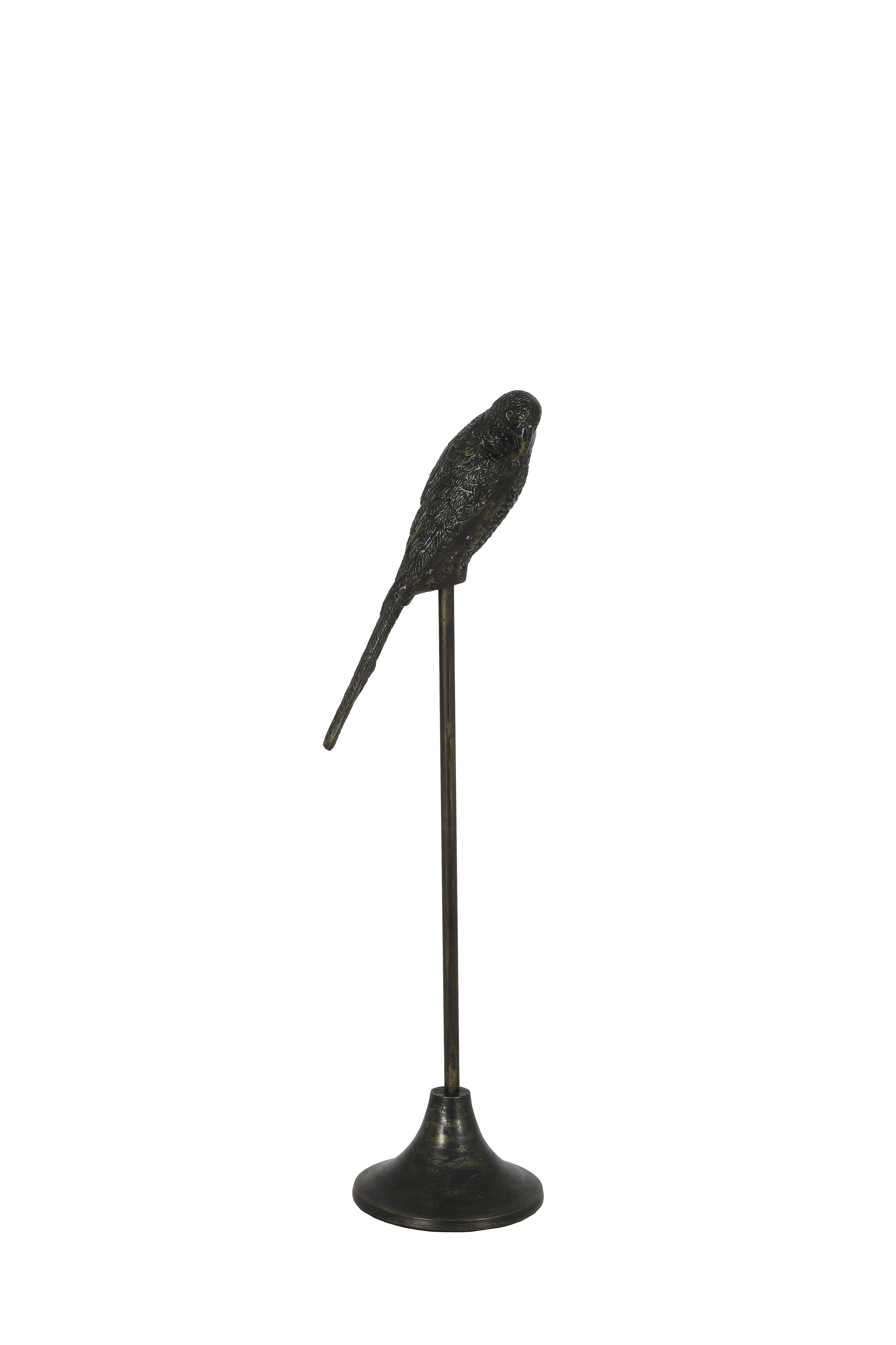 Light & Living Ornament auf Fuß PARROT in Antik Dunkel Bronze
