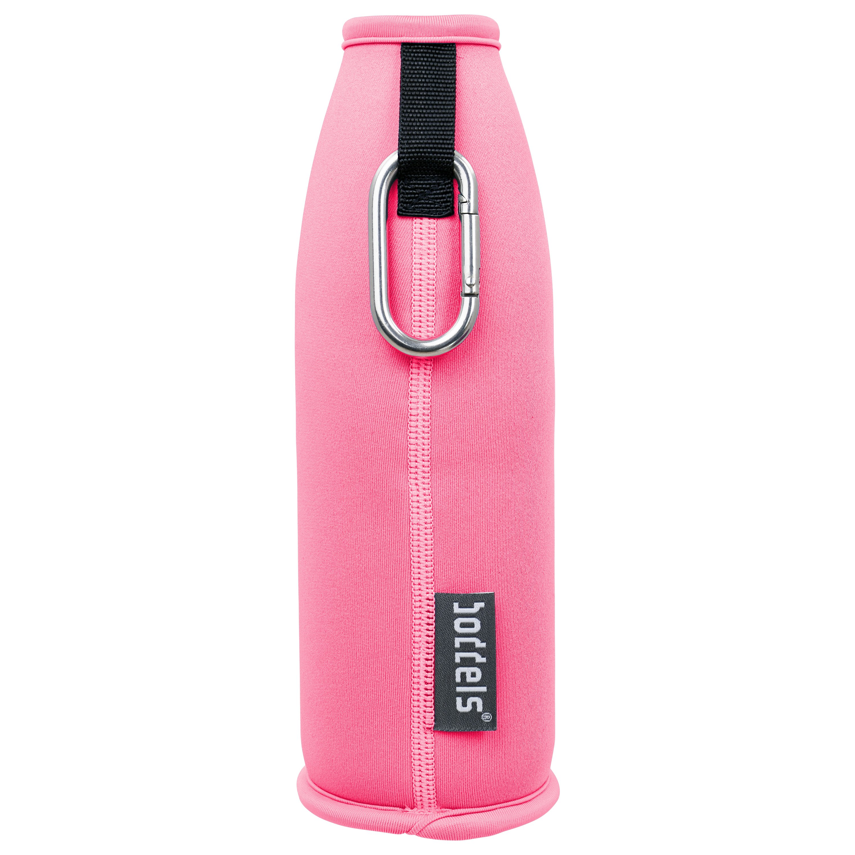 boddels Trinkflasche Dree 650ml in Himbeerrot mit Neoprentasche