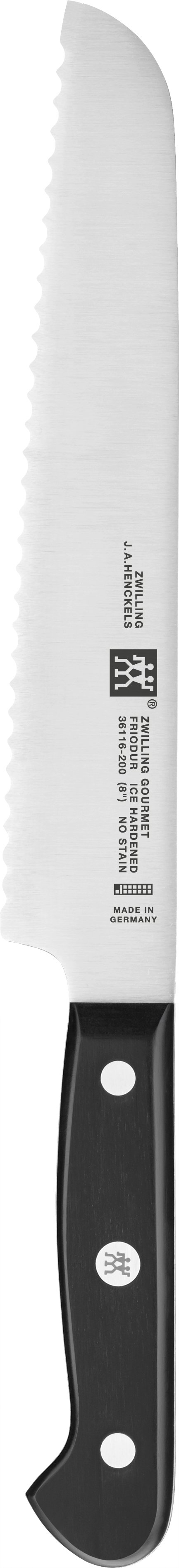 Zwilling Brotmesser GOURMET in Farbe Metallfarben/schwarz