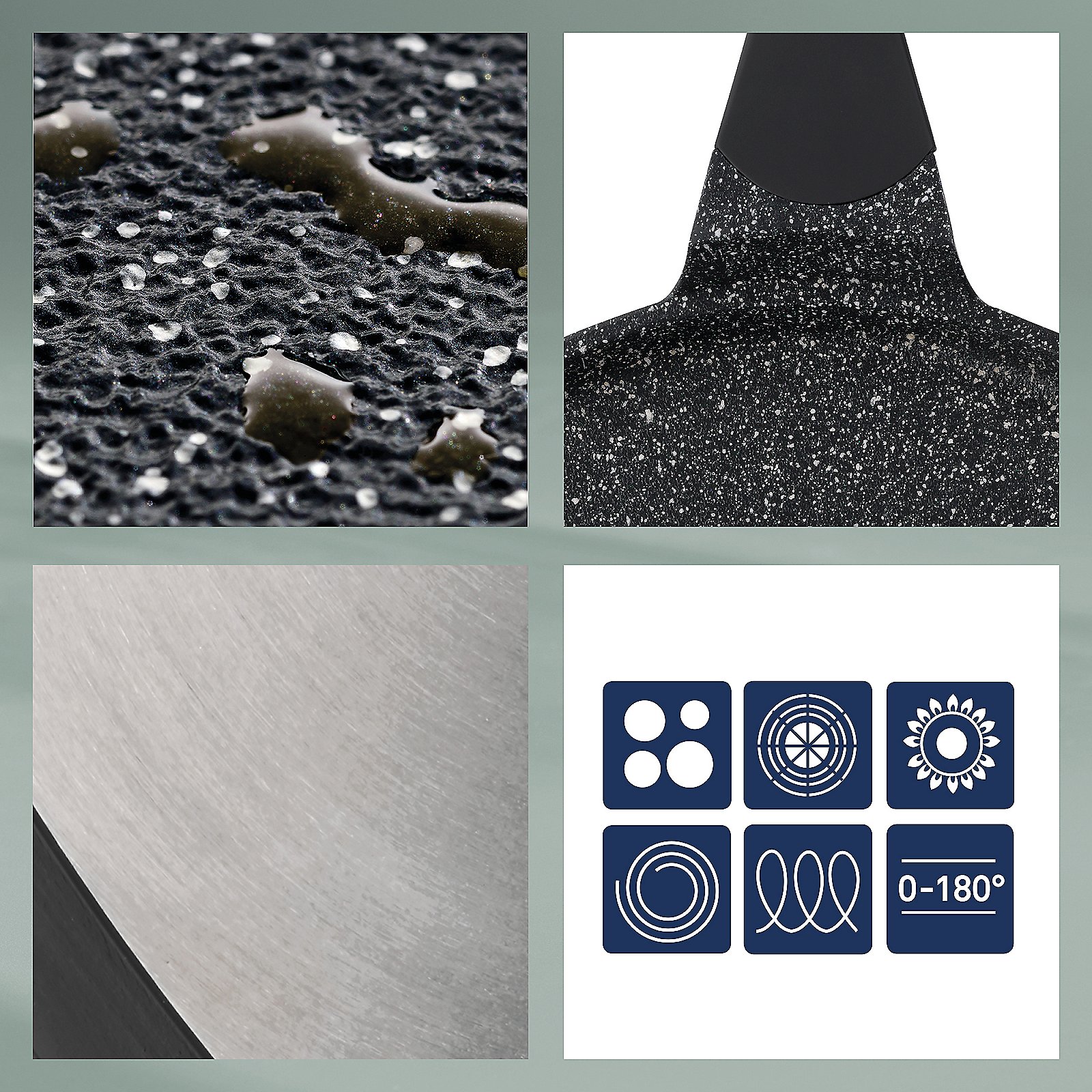 Kela Bratpfanne Stella Nova STELLA NOVA in Schwarz Kela Bratpfanne Stella Nova STELLA NOVA in Schwarz, Teer, Straße, Asphalt, Kunst, Collage