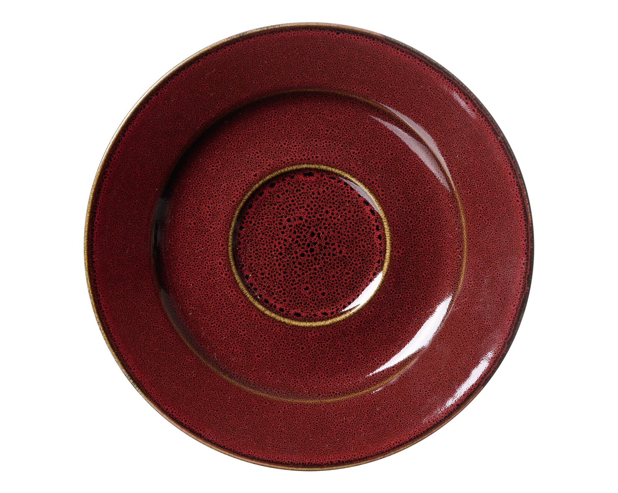 Ritzenhoff & Breker Untertasse 15,5cm GAMBIA aus Steinzeug rot