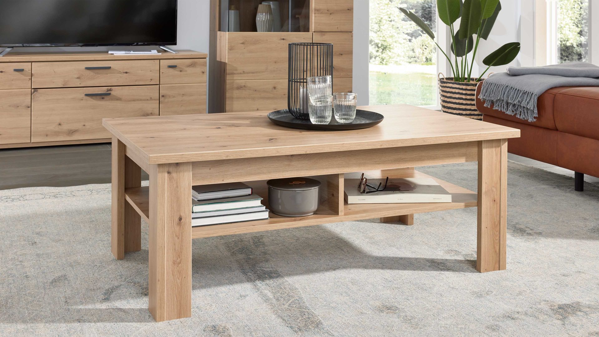 Interliving Couchtisch IL 2110 ca. 120x70cm in Alteiche Dekor