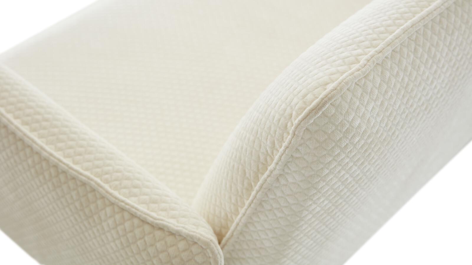 K + W Solobank BASE (4239) ca. B232 H88 T68 cm in Stoff 0940-30 offwhite