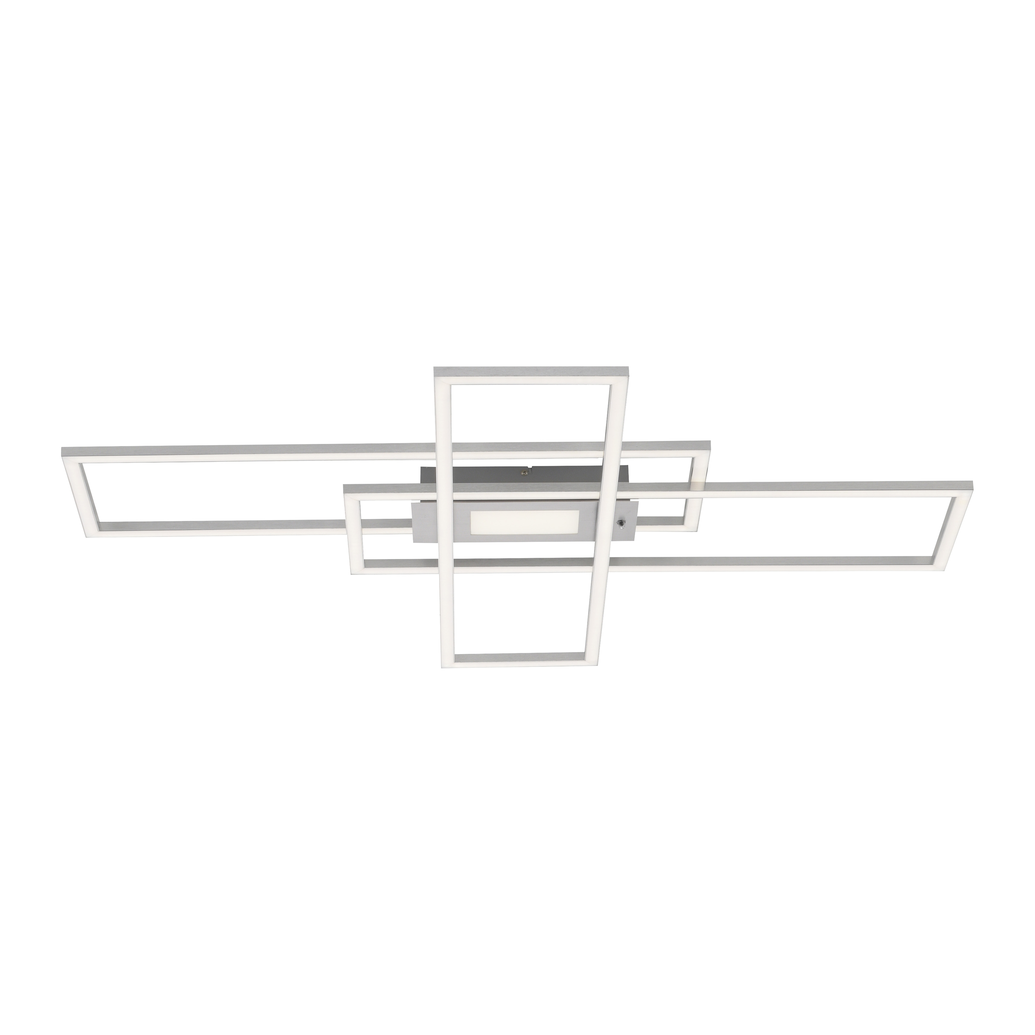 LED-Deckenleuchte Asmin in Stahl, de, Deckenleuchte, modern, geometrisch, LED
