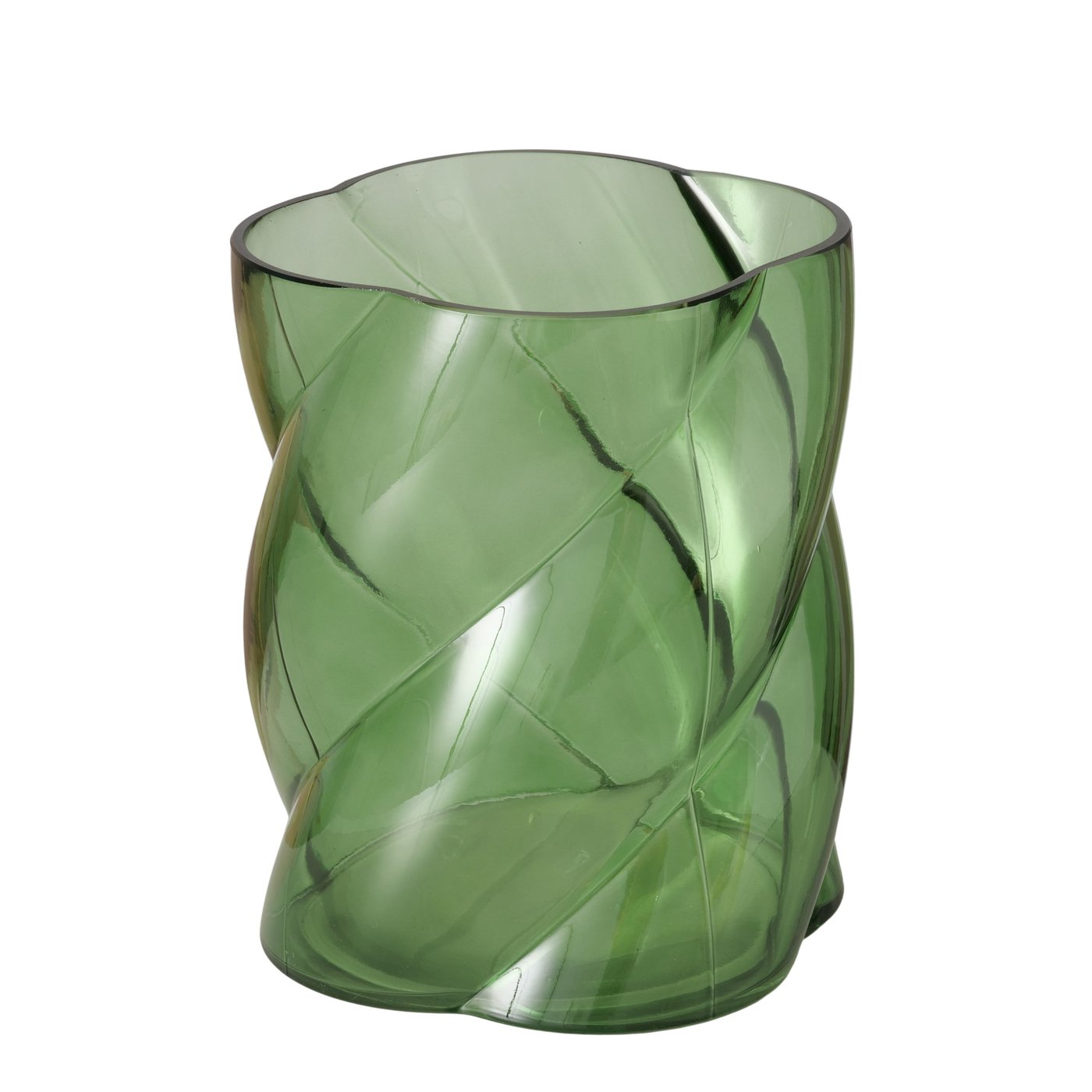 Boltze Vase Curvo in Farbe Glas lackiert grün Boltze Vase Curvo in Farbe Glas lackiert grün