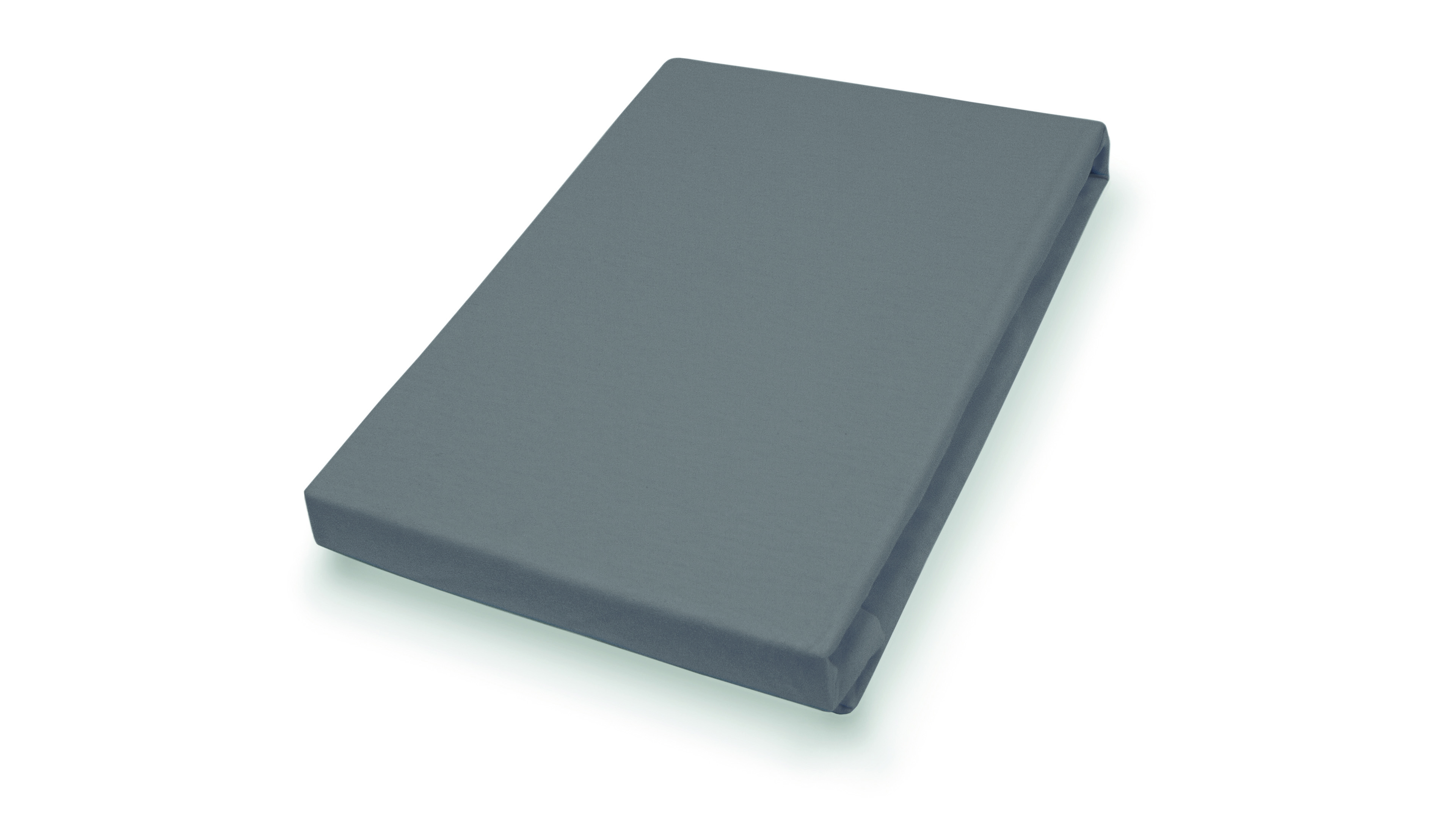 Hahn Haustextilien Spannbetttuch 100x200cm in Farbe anthrazit,