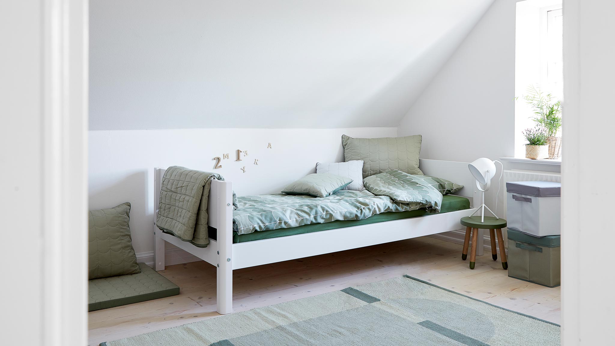 Flexa Einzelbett White, ca. 90 x 200 cm in weiß inkl. Lattenrost