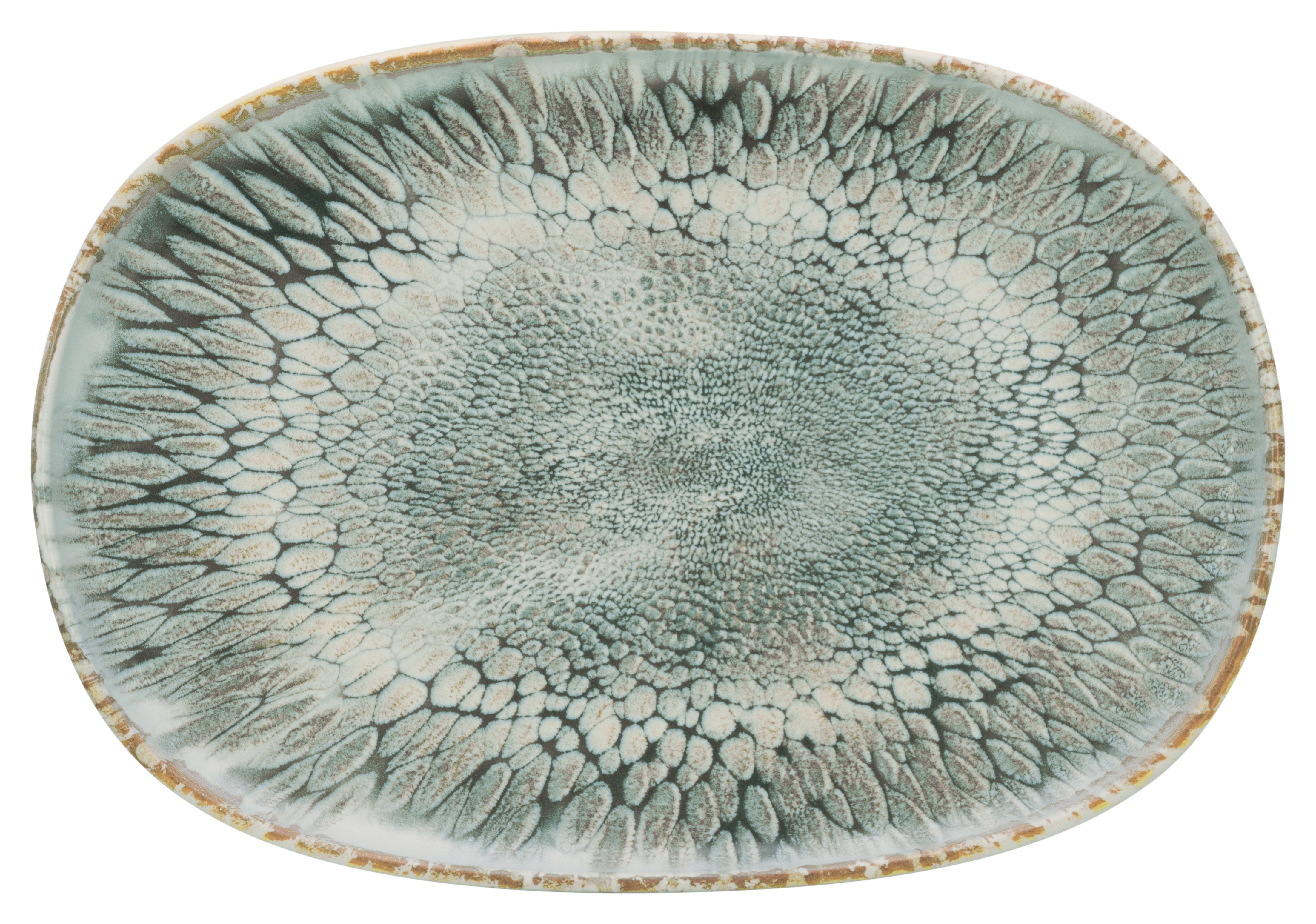 CreaTable Servierplatte Uno in Farbe Volcano Light seidenmatt