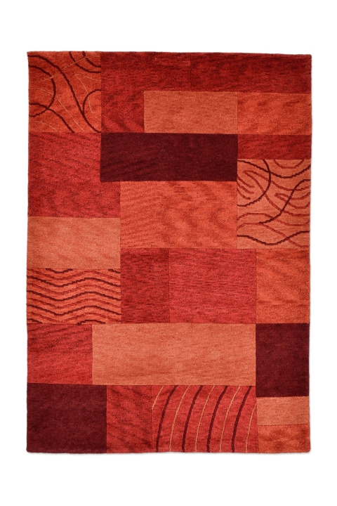 Theo Keller Teppich Domas ca. 170x240cm in Farbe Red Theo Keller Teppich Domas ca. 170x240cm in Farbe Red