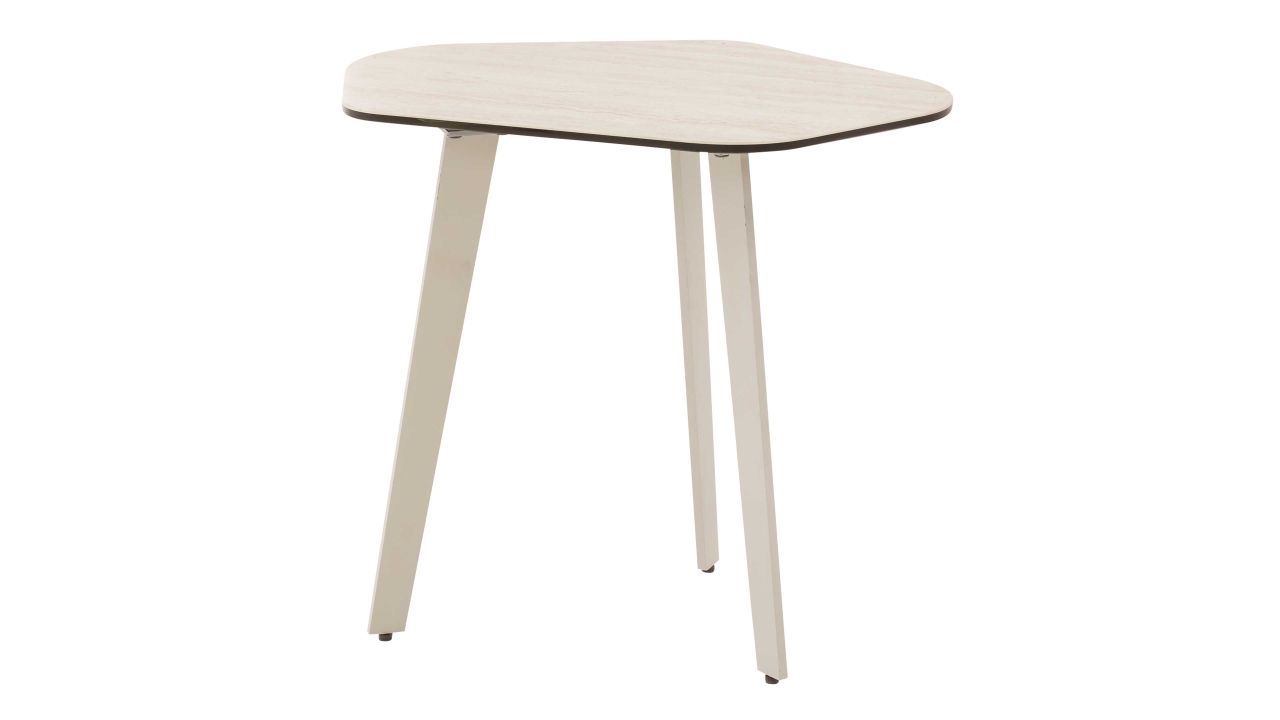 Interliving Beistelltisch IL-6231 in Platte Travertin/Metallgestell Cashmere, Beistelltisch, Holzplatte, Tischbeine, vierbeinig, klarer Stil