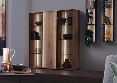 Hartmann Highboard ANEA ca. B111 H145 T44 cm in Kerneiche natur sandgestrahlt