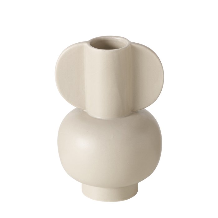 Boltze Vase Marika H: 18cm MARIKA in Steingut beige