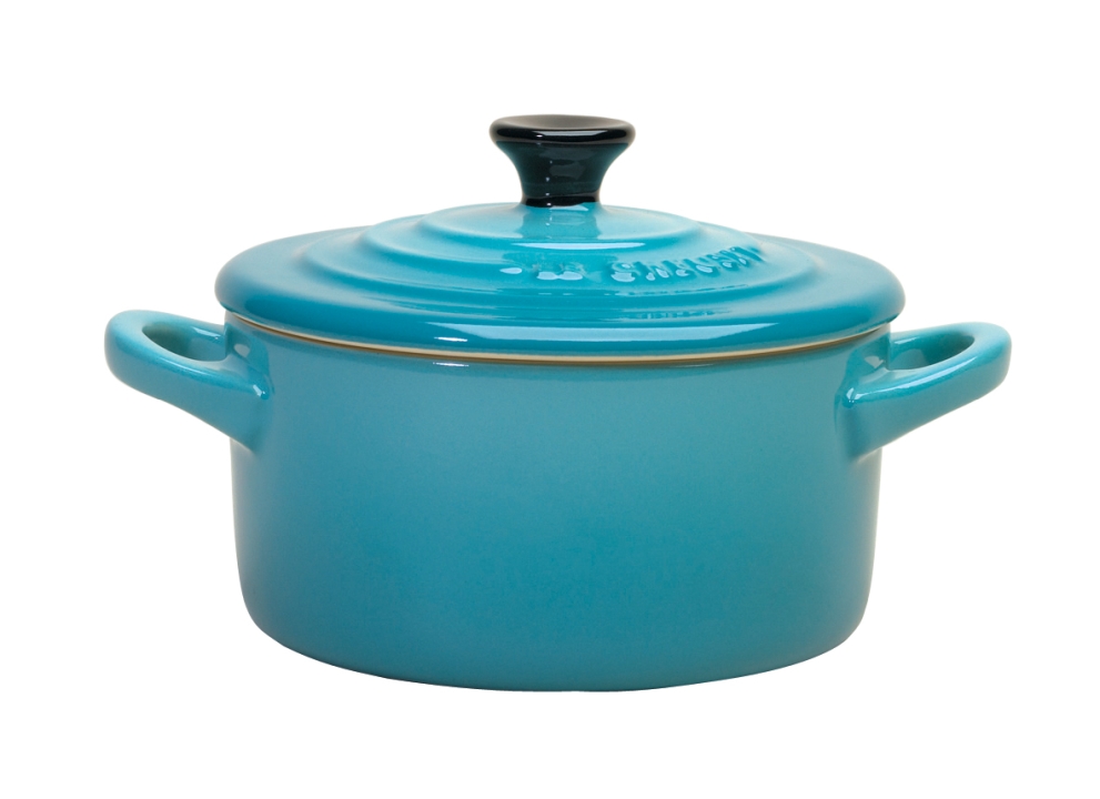 Le Creuset Mini-Cocotte 10cm in Farbe Karibik