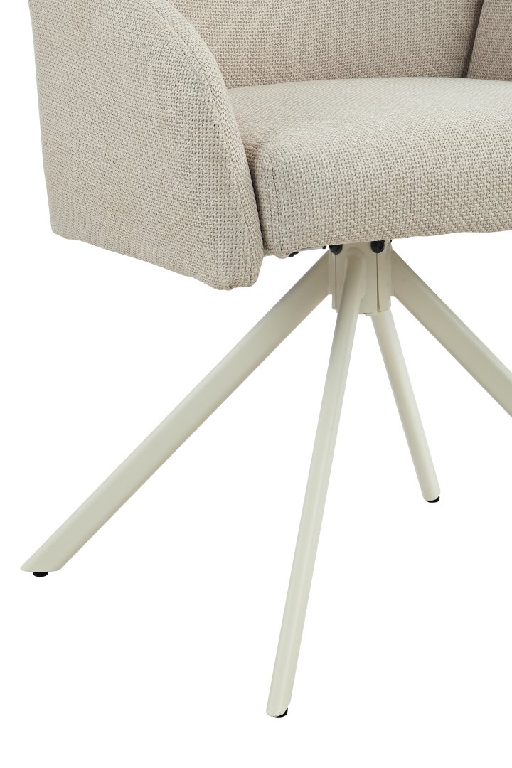 Hela Stuhl HOLLY S ca. B56,5 H84 T61 cm in Stoff Björn beige 31/36, stuhl, beige, stoff, vierbeiniger fuß, aufsatzbein