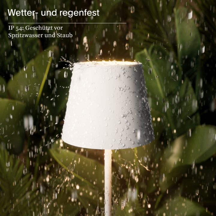 Sigor LED-Akku-Tischleuchte Nuindie in Farbe schneeweiß, dimmbar
