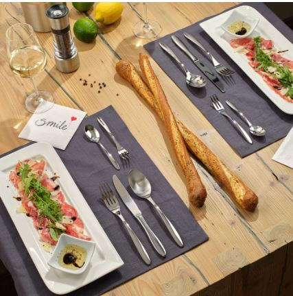 Rösle Besteckset 30-tlg. CULTURE, tableware, breadsticks, dining setup, napkins, breadsticks