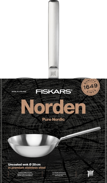 Fiskars Wok unbeschichtet NORDEN 28cm Fiskars Wok unbeschichtet NORDEN 28cm