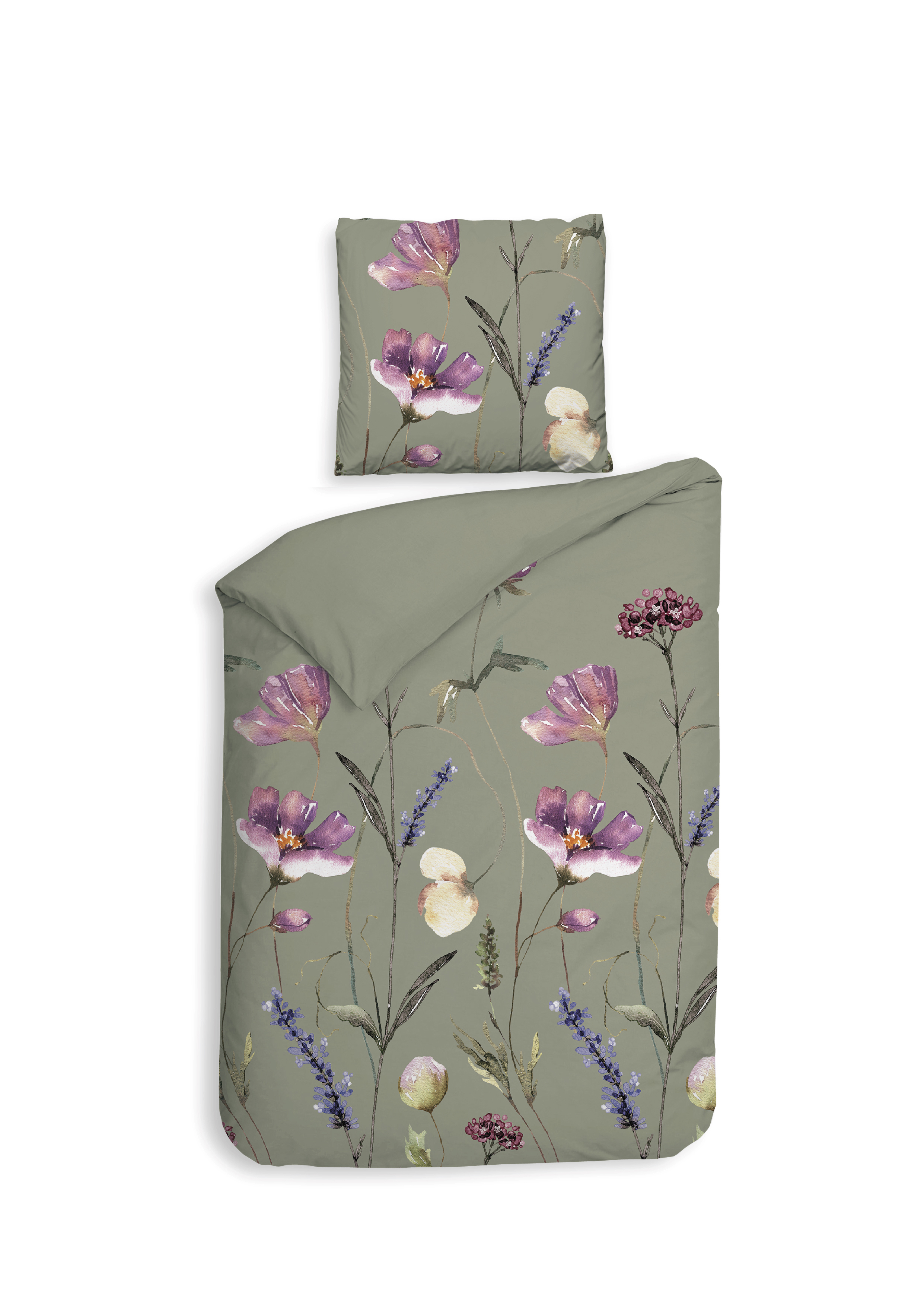 Heckettlane Bettwäsche ca. 155x220cm in Farbe Green
