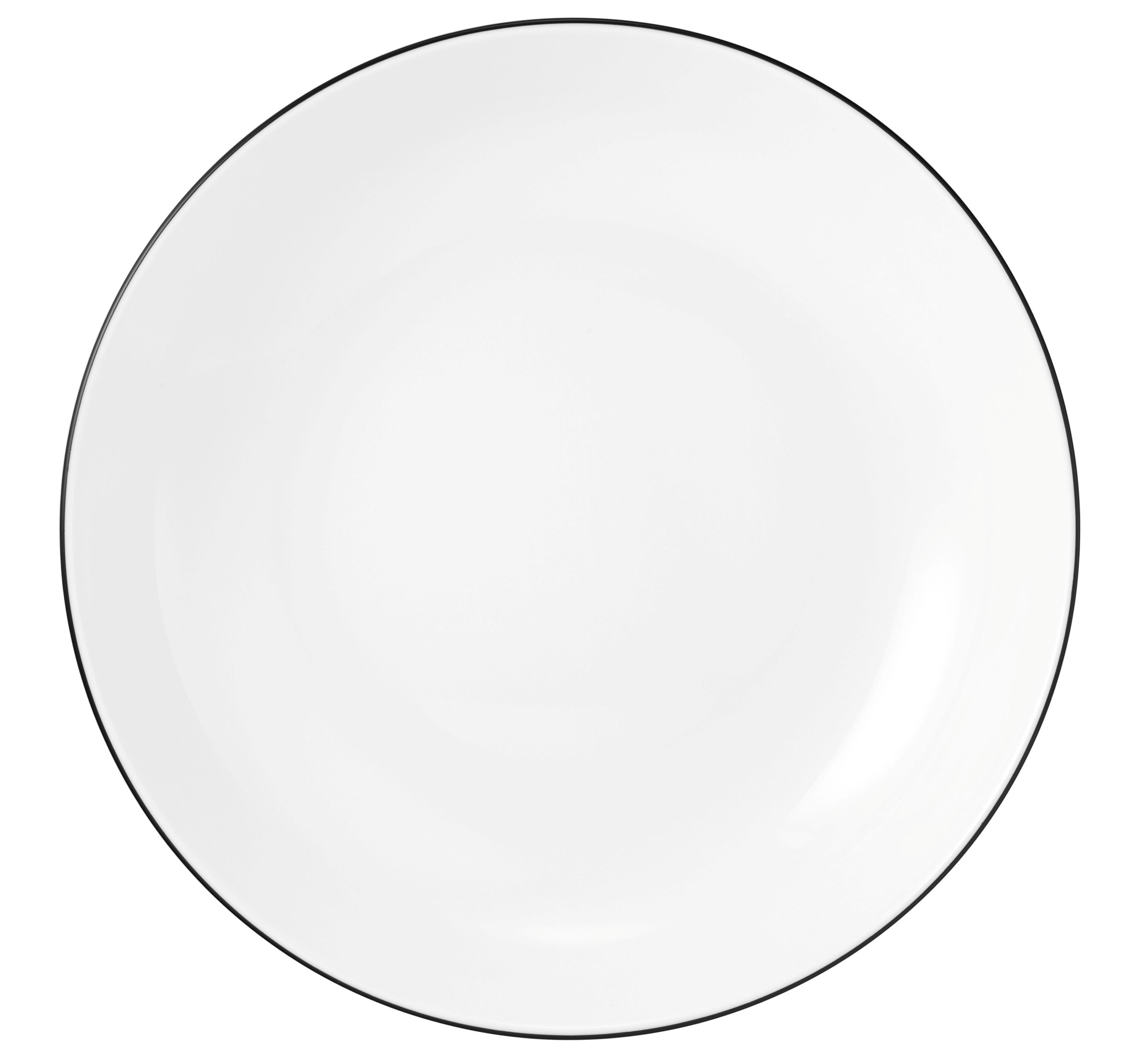 Seltmann Weiden Suppenteller rund 21 cm Lido 10826 Black Line 