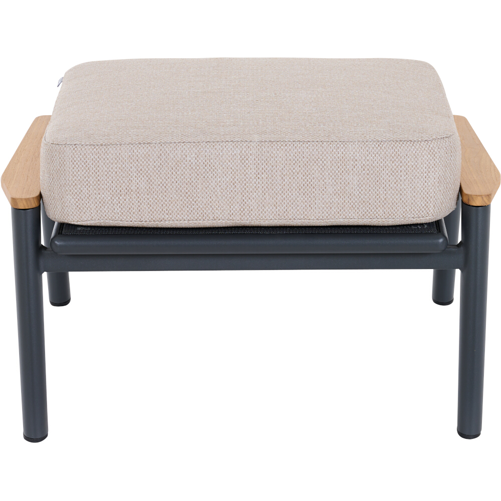 Lounge-Hocker CORTINA ca.B69 H40 T53 cm in Aluminium matt anthrazit