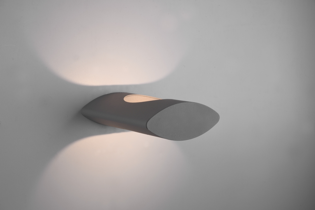 Trio LED-Wandleuchte KATUN 1-flammig in Farbe anthrazit Trio LED-Wandleuchte KATUN in anthrazit