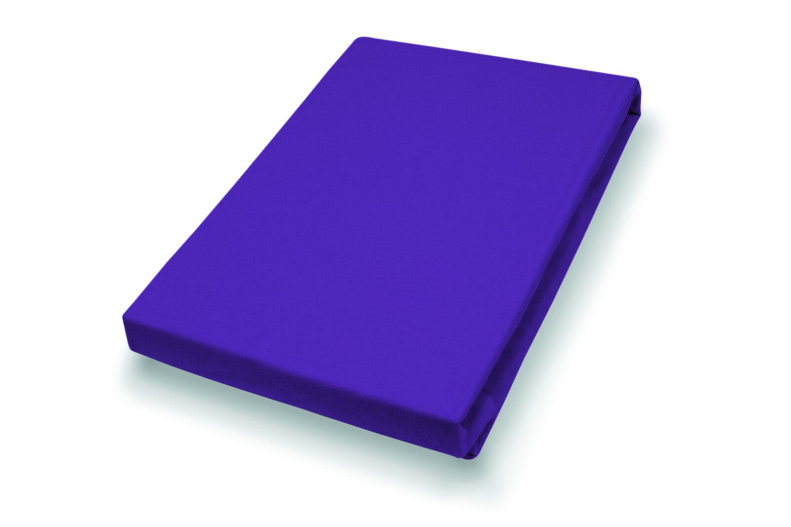 Hahn Haustextilien Spannbetttuch 100x200cm in Farbe pflaume,
