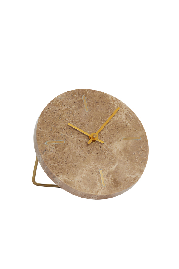 Uhr MORENO in Marmor braun Uhr MORENO in Marmor braun
