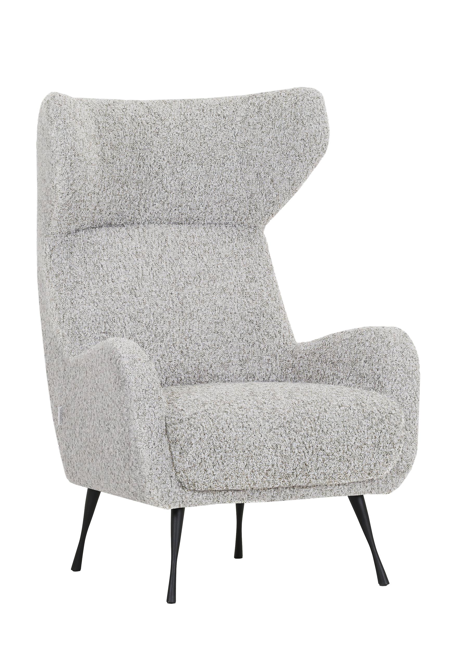 Ohrensessel AVERSA B/H/T ca.80x114x83cm in Stoff 389/15 natur