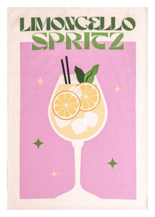 Magma Heimtex Geschirrtuch SALUTI ca. 50x70cm in Farbe Limoncello, Dekoration für Zuhause, Obst, Orange, Pflanze, Produzieren