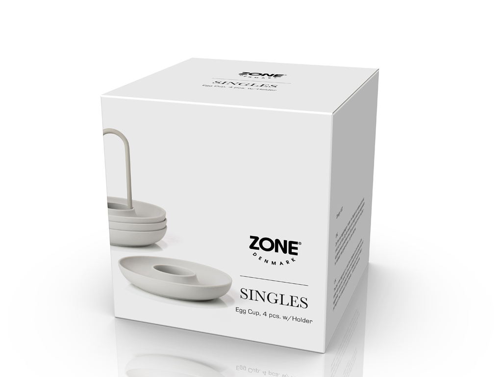 Zone Denmark Eierbecher m. Halter 11,2 cm in Farbe warm grey