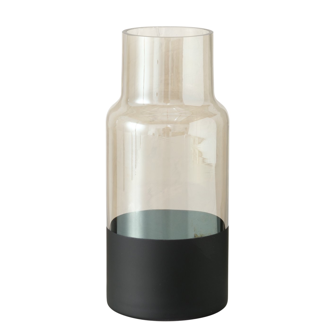Boltze Vase Kristen Glas lackiert Farbmix