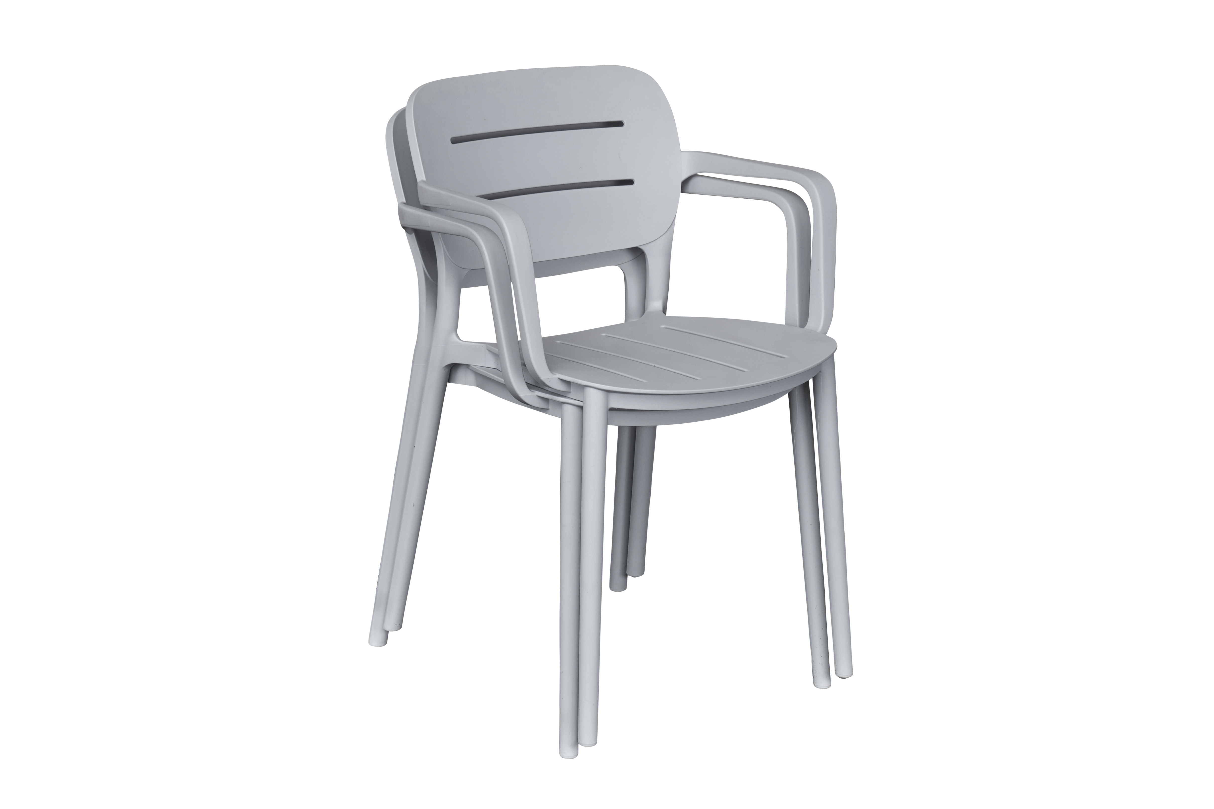 L.C. Wholesaler Stapelstuhl VETI in Farbe grau, Moebel, Stuhl