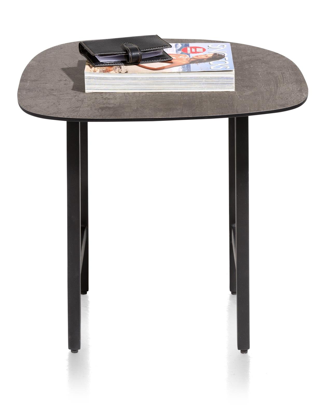 XOOON Beistelltisch FRESNO in Platte Betonlook, Gestell