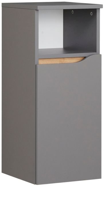 Pelipal Unterschrank Capri in quarzgrau mit Holzoptik Pelipal Unterschrank Capri in quarzgrau mit Holzoptik