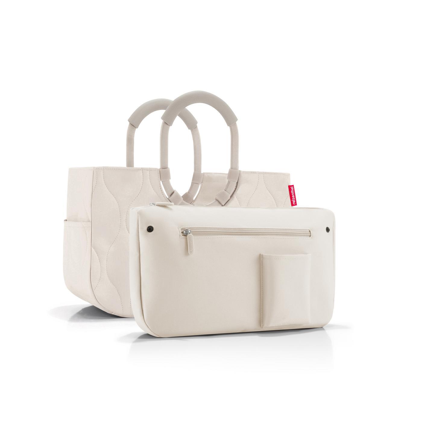 Reisenthel LOOPSHOPPER M in Farbe puffer stone, Tasche, Handtasche, Beige, Reißverschlussfach, Kompakt