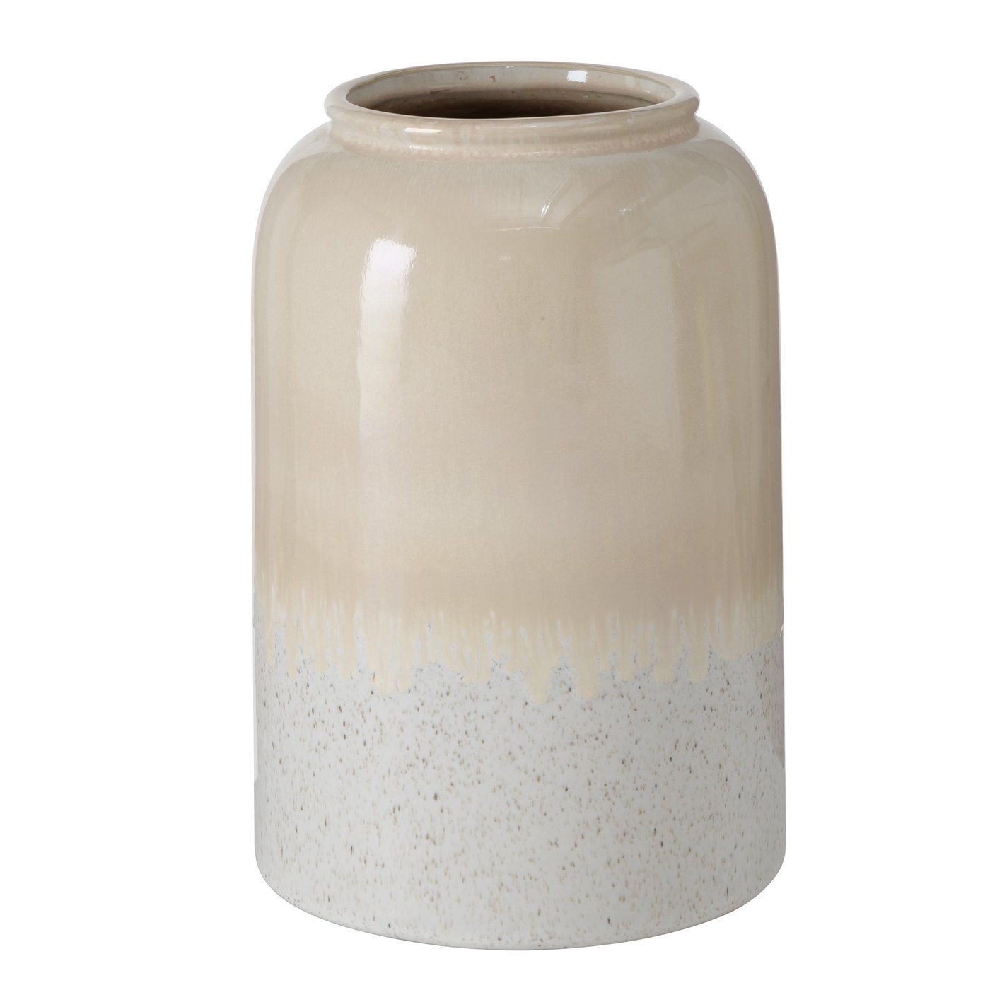 Boltze Vase Karmina ca. 14 x 22 cm in Steingut Farbmix