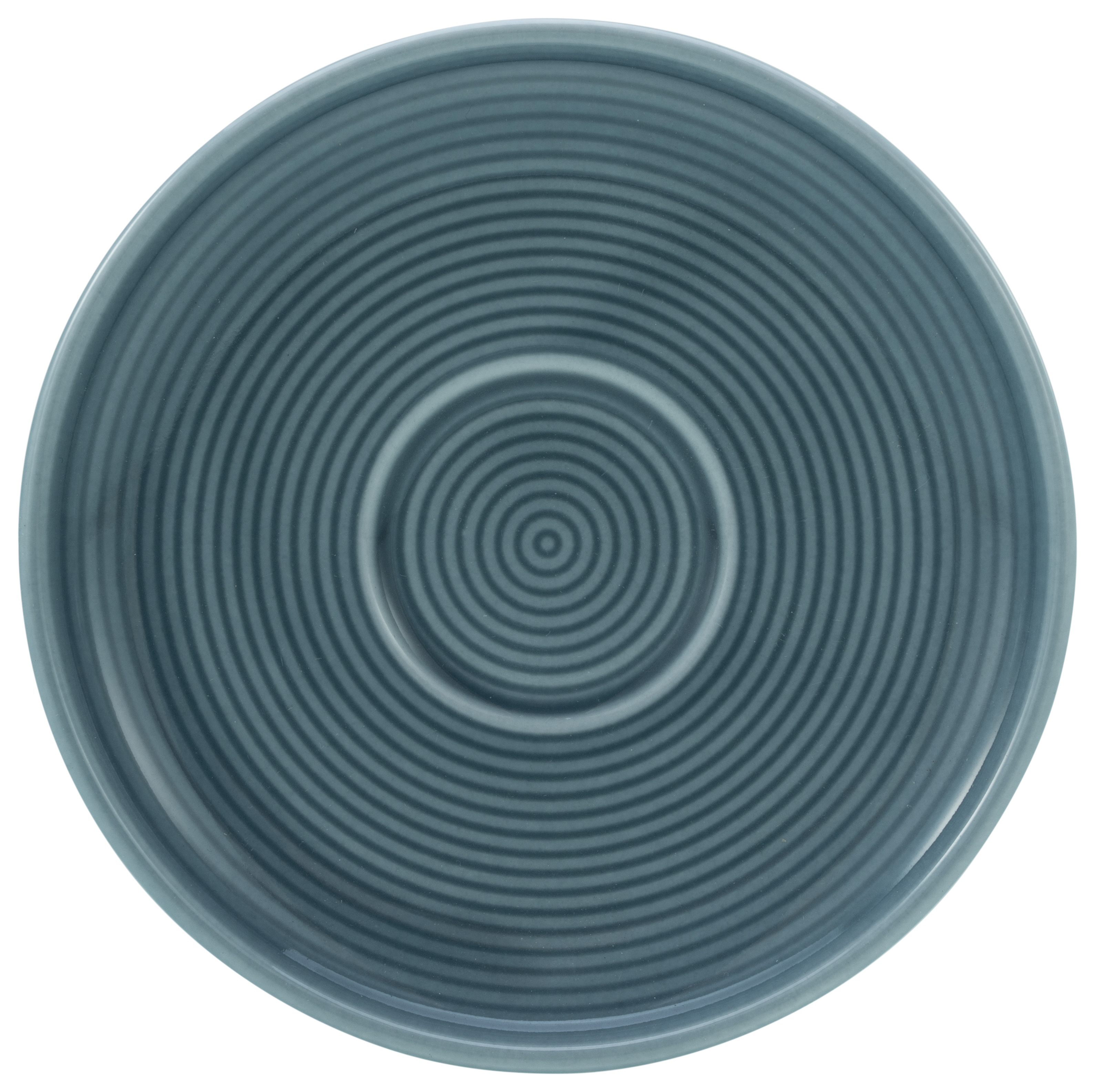 CreaTable Espressountertasse Session in Farbe Blau glänzend, Spule, Spirale, Teller, Dekoration für Zuhause