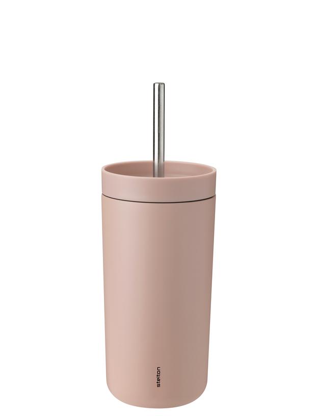 Stelton Thermobecher mit Strohhalm To Go Sip 0,4l in Farbe heather