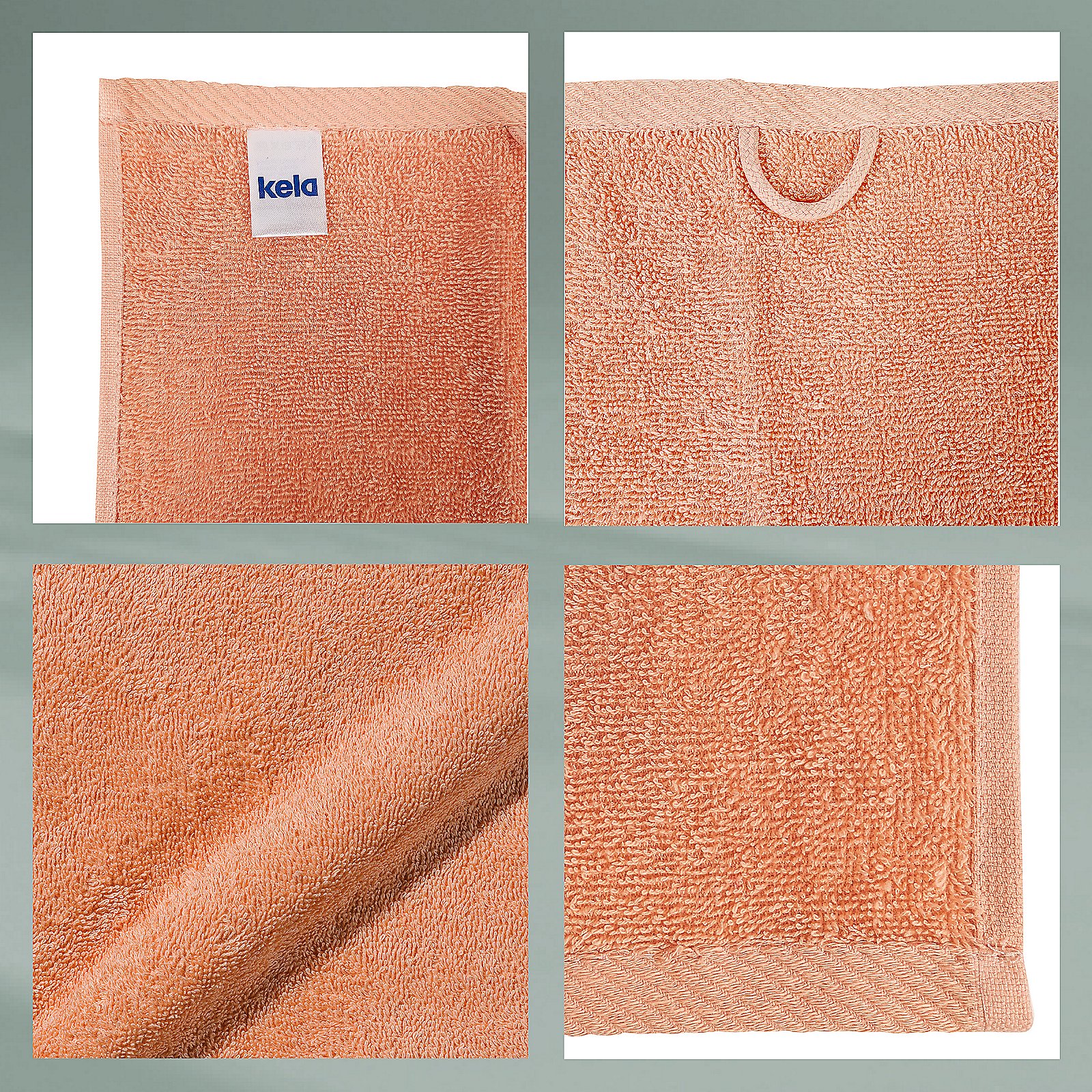 Kela Handtuch 50x100cm in pfirsichrosa Kela Handtuch 50x100cm in pfirsichrosa, Dekoration für Zuhause, Leinen