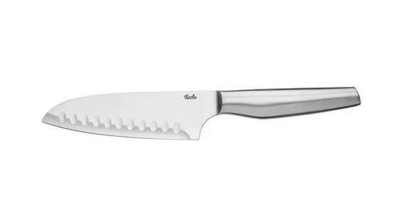 Fissler Santokumesser 12,4 cm mit Kullen ESSENTIAL in Essential, Edelstahl, silber