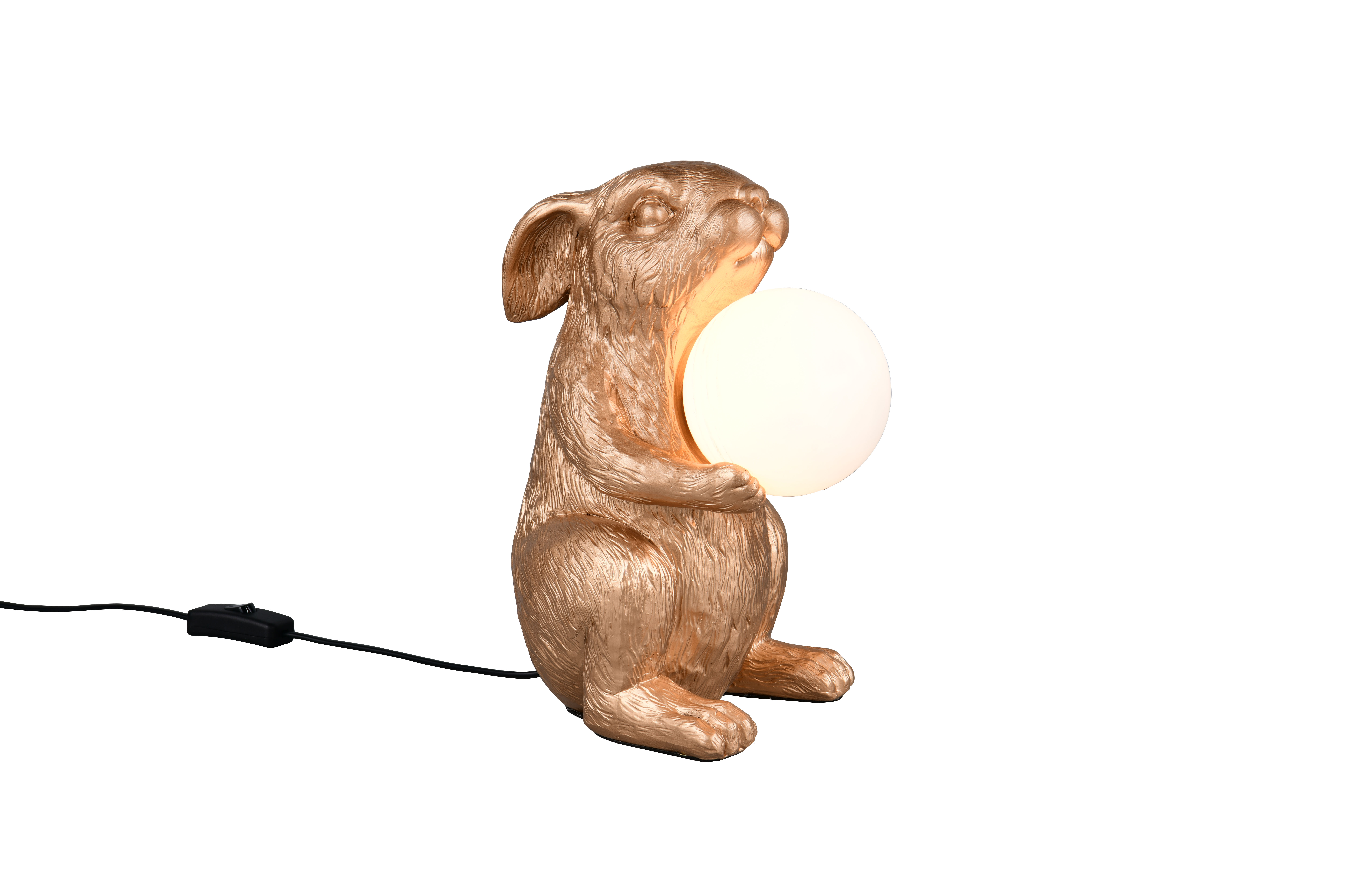 Reality Leuchten Tischleuchte RABBIT in goldfbg., Lampe