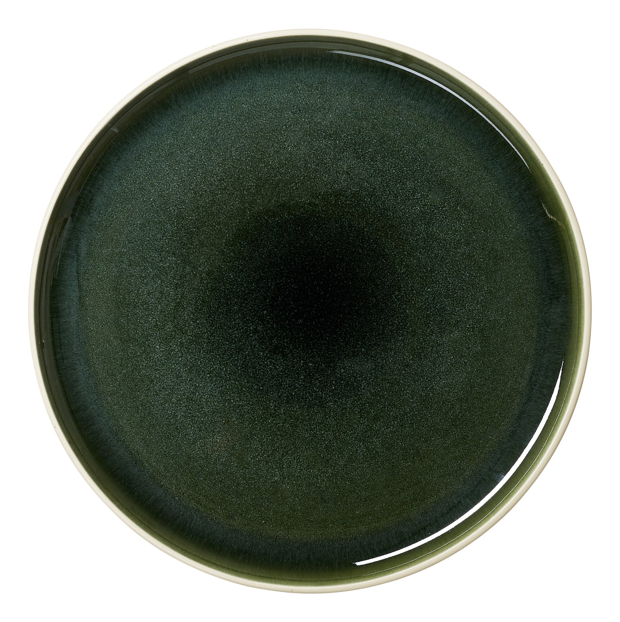 Ritzenhoff & Breker Speiseteller SKOG 27,5cm aus Steingut grünöbeige