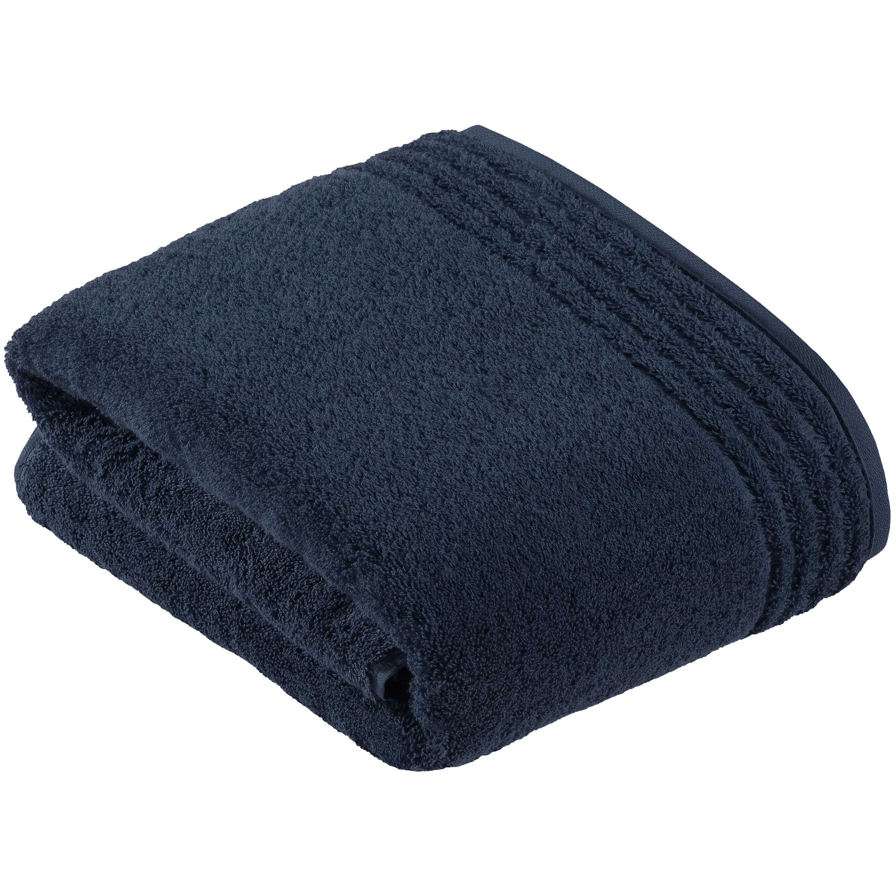Vossen Duschtuch Vienna Style Supersoft ca. 67x140cm in Farbe navy blue, Handtuch, Frottee, Dunkelblau, Baumwolle, Einfarbig