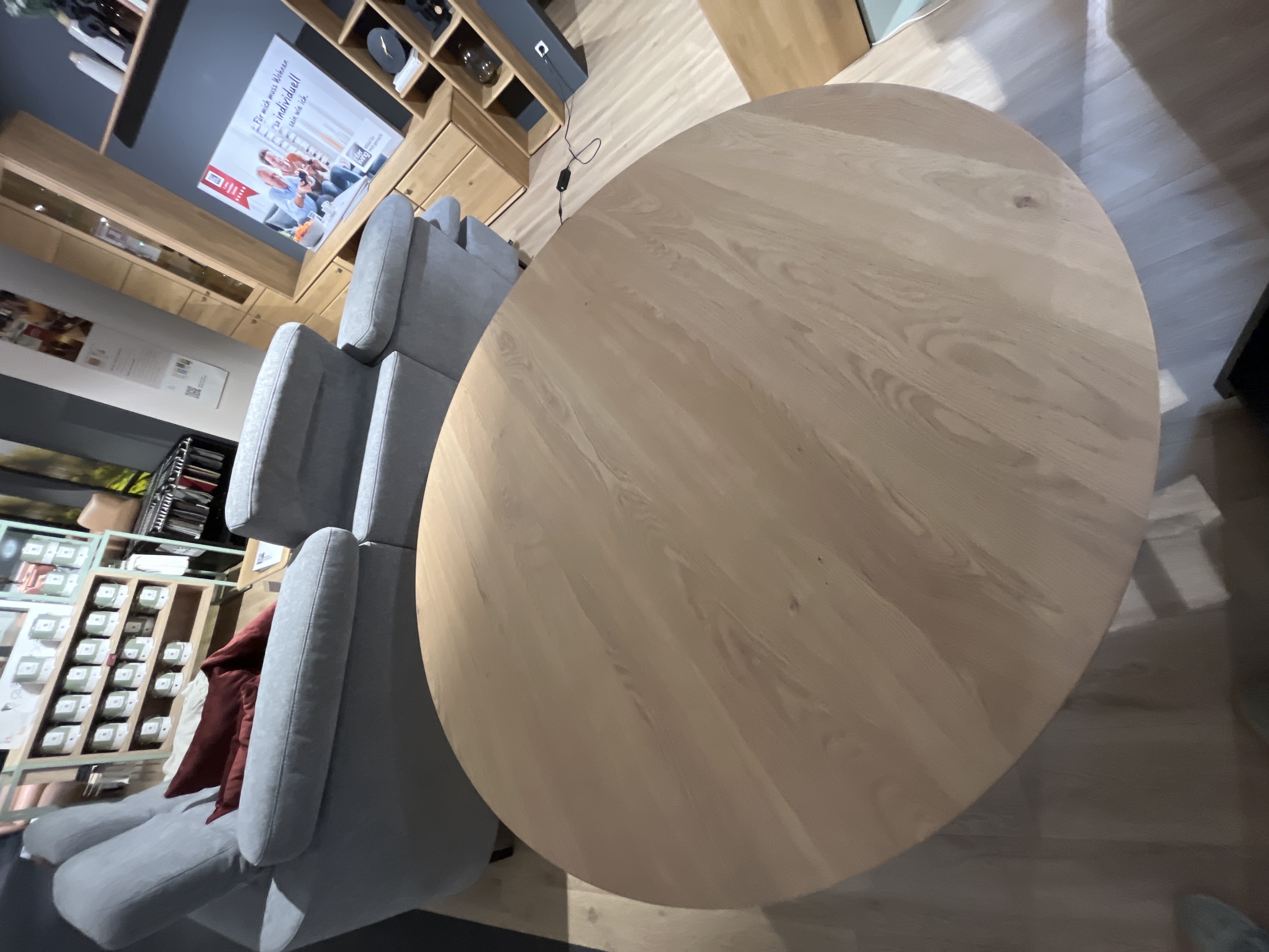 Henders & Hazel Esstisch Pavie 46520-NAT, runder tisch, holz, naturholz, wohnzimmer, tischplatte fläche