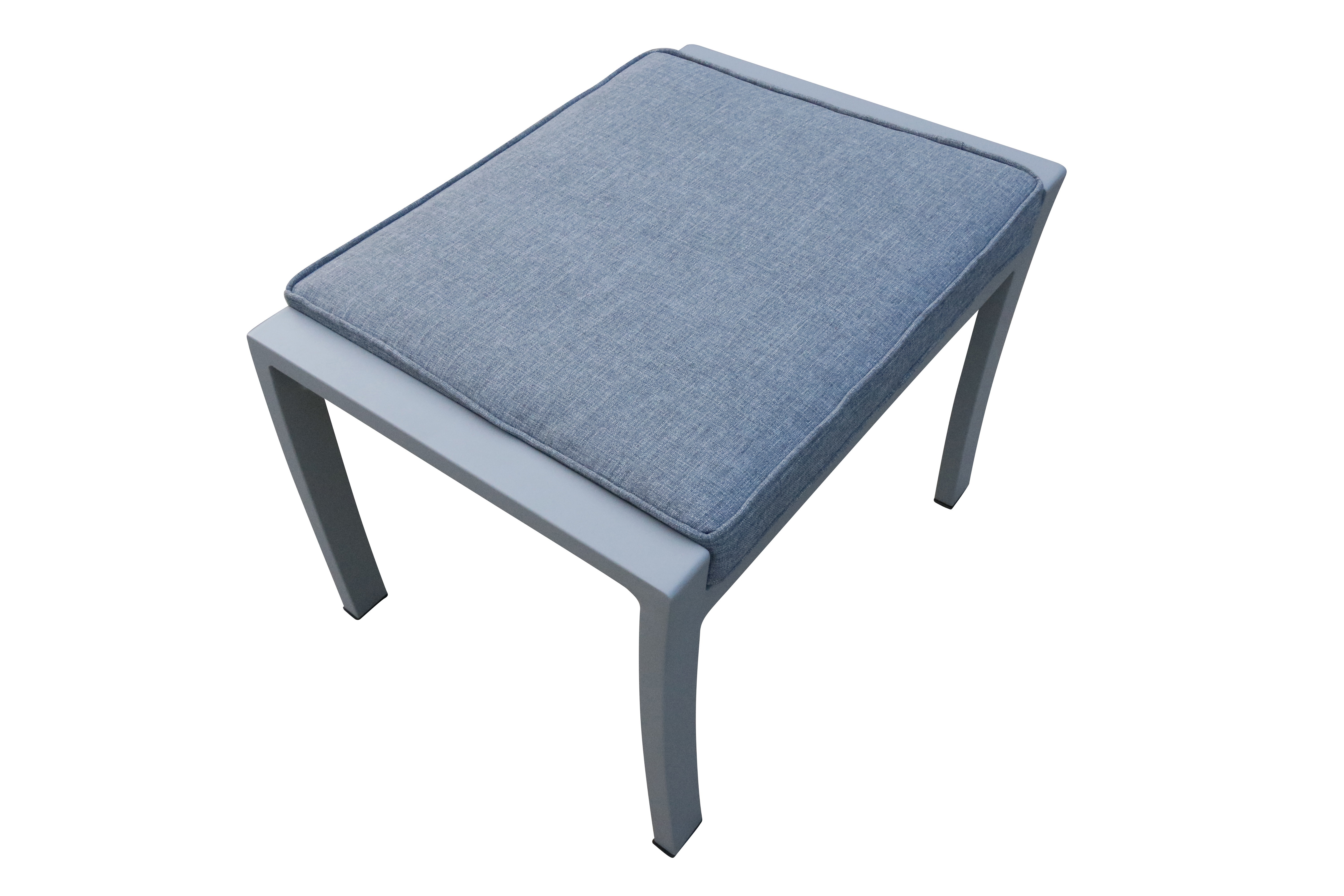 L.C. Wholesaler Dining Hocker BONDINO ca. B60 H46 T51,5 cm in Aluminium, anthrazit