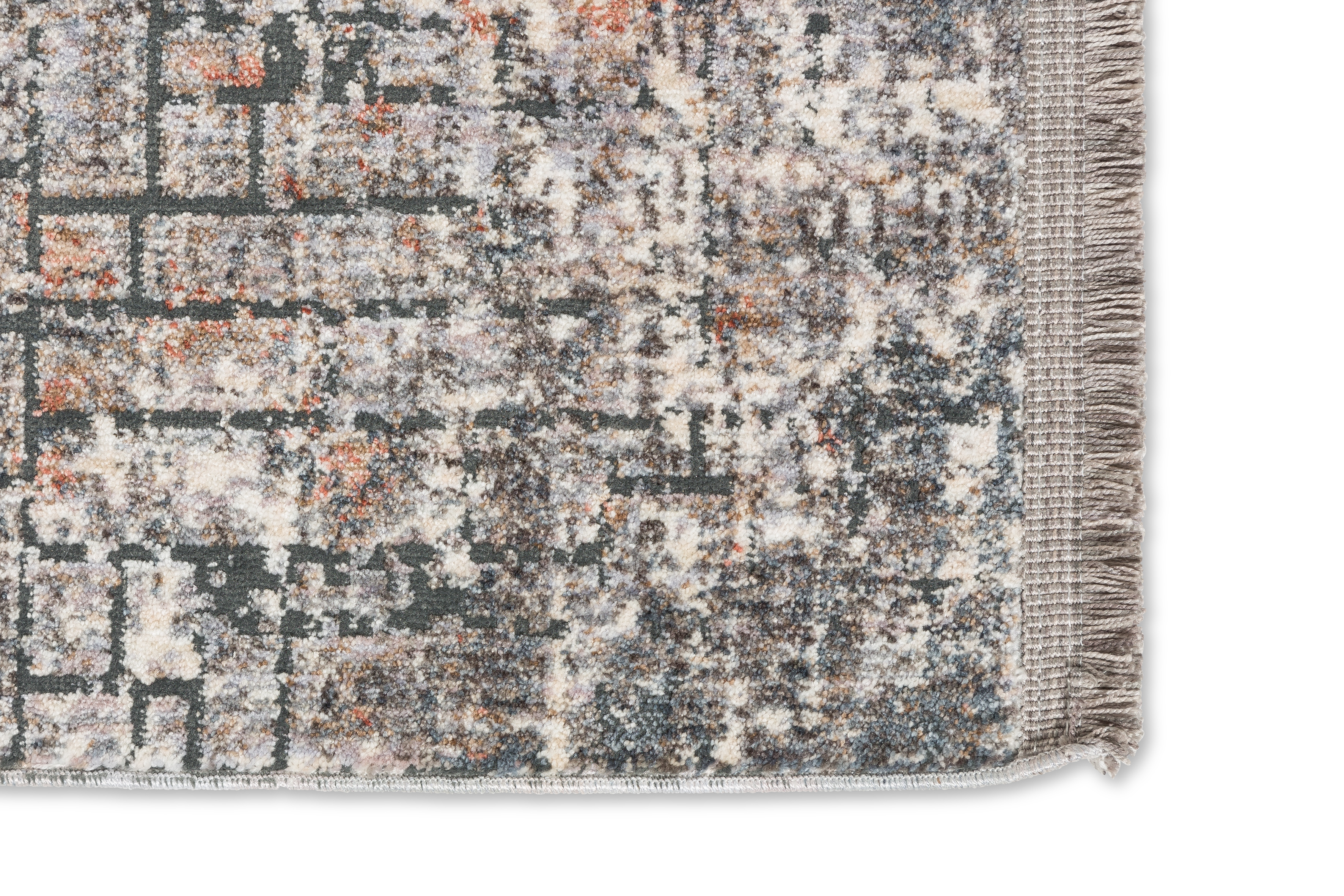 Golze & Söhne Teppiche Sarezzo ca. 80x150cm in Farbe Grau, teppich, orientteppich, muster, abstrakt, fransen