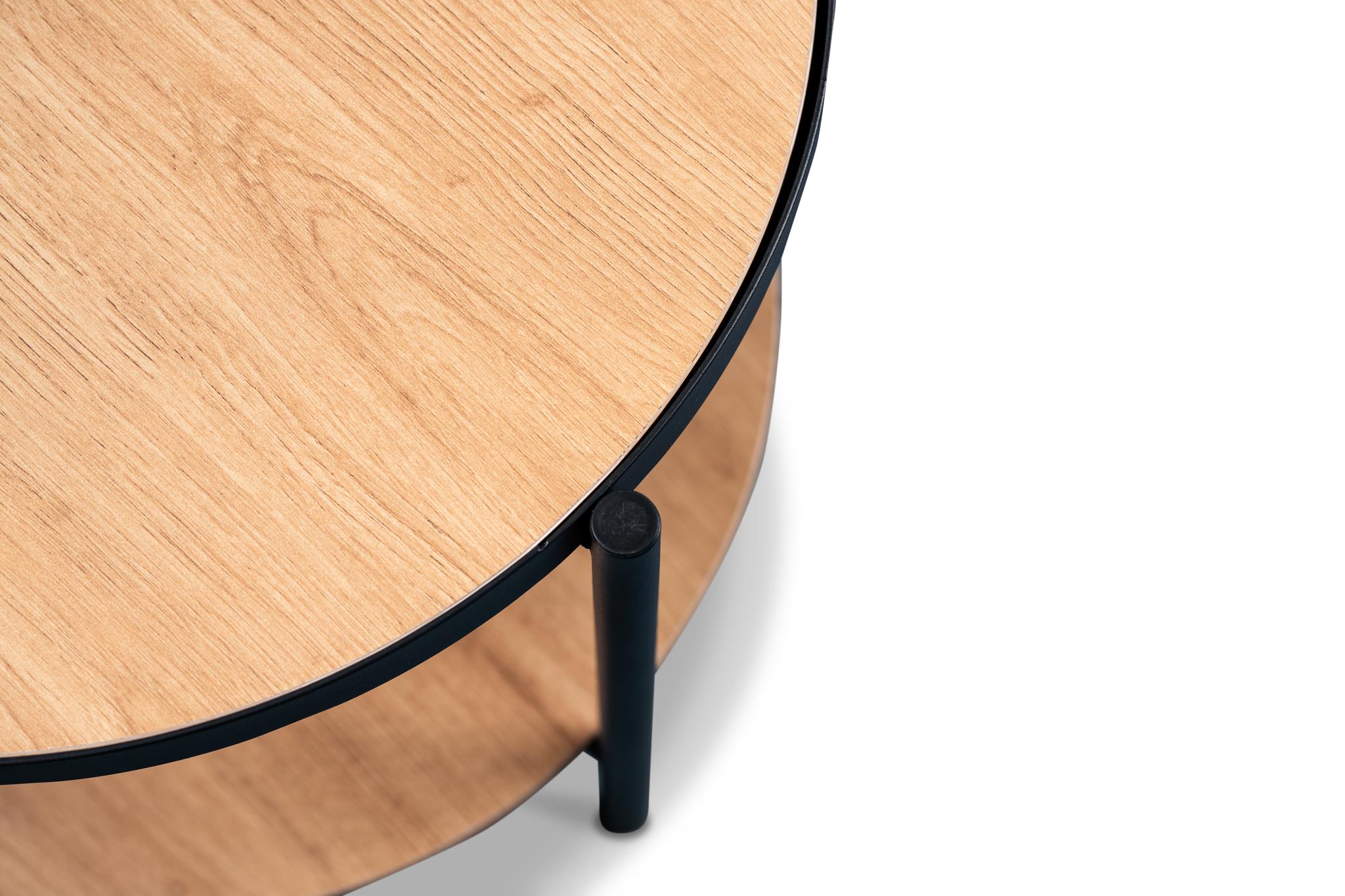 M2 Kollektion Beistelltisch PINA ca. H45 cm, D52 cm in Artisaneiche MDF Dekor