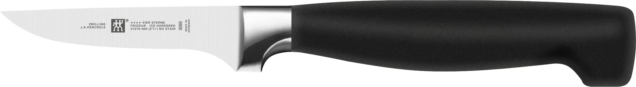 Zwilling Gemüsemesser VIER STERNE 7cm in Farbe Metallfarben/schwarz