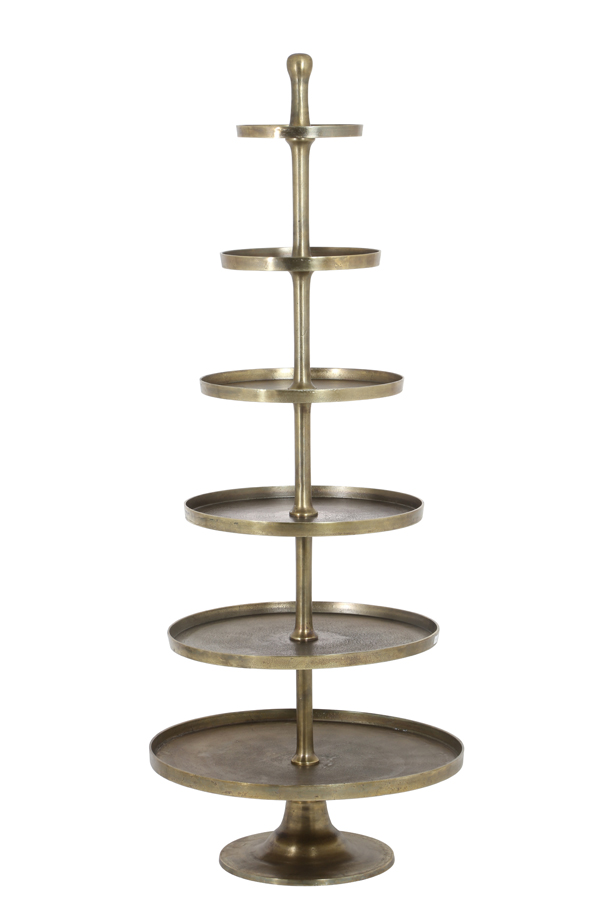 Light & Living Etagere 6 Schichten HOKKSUND in D: 80x200cm, antik bronze